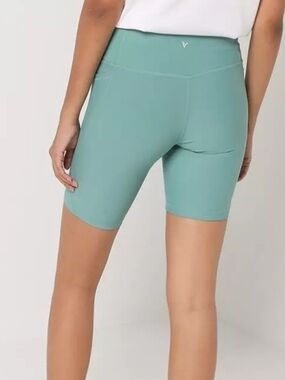 Old Navy Seafoam Green High-Rise Bike Shorts